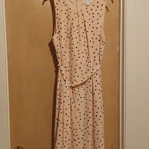Elle Polka Dot  Peach Pink Dress